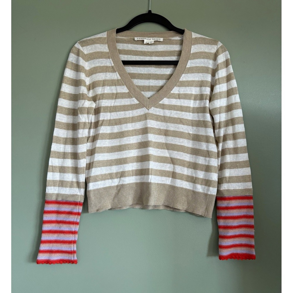 Veronica Beard Women's Florrie Pullover Sweater Linen Cotton Women's size XS